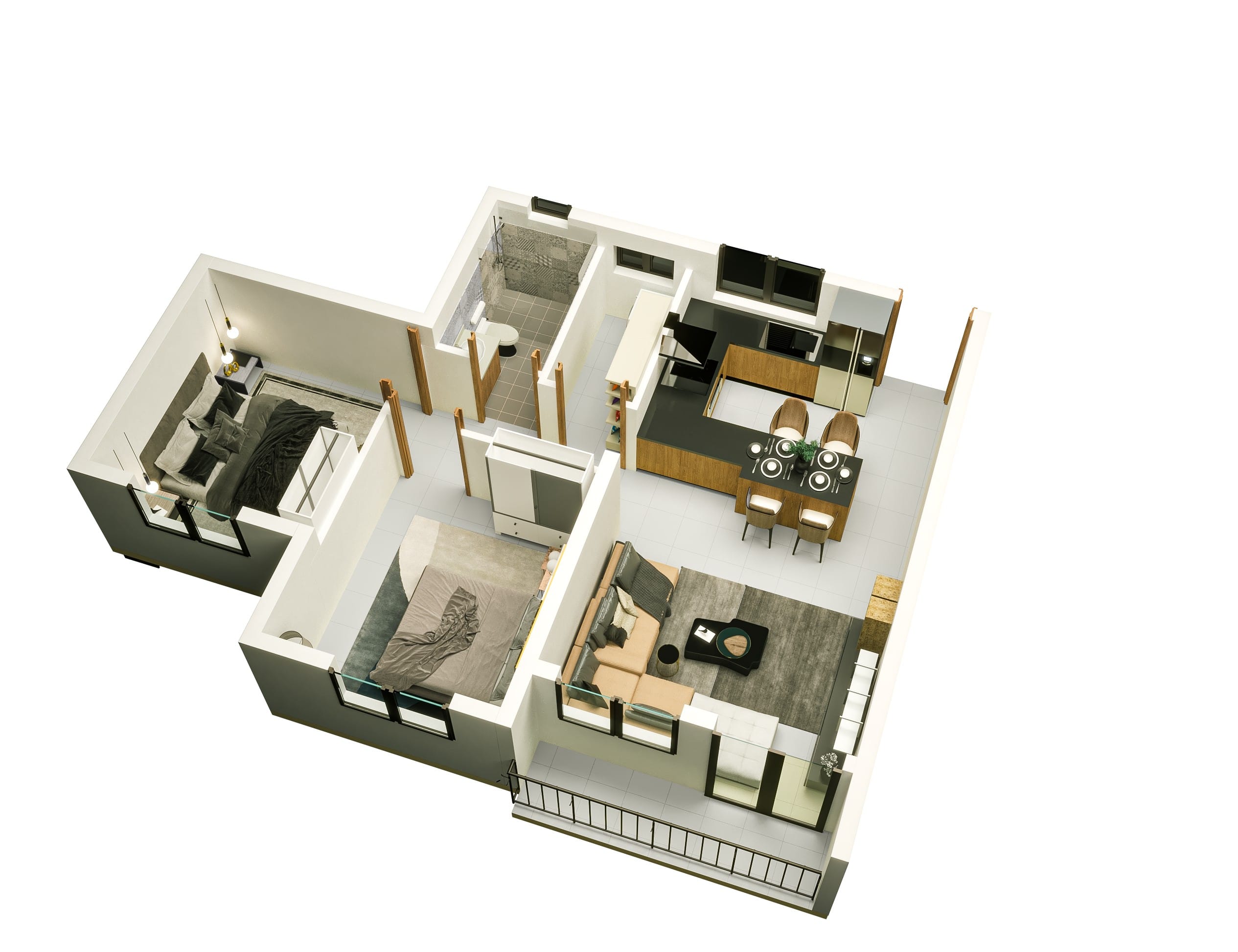 Bamburi Greenview Apartments – Phase 1 floor plan 2 in Bamburi, Mombasa